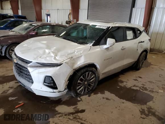 2020 Chevrolet Blazer Premier with VIN 3GNKBLRS9LS646277, listed as a Copart auction lot 43941815 with 67,967 mi miles and Non repairable. Bid and sale history available at DreamBid. Image 1.