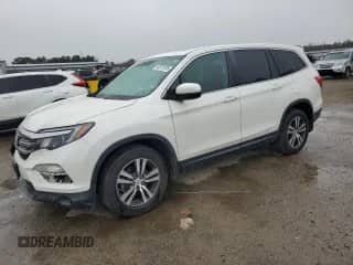 2017 Honda Pilot EX-L with VIN 5FNYF5H81HB040108, listed as a Copart auction lot 44971015 with 115,726 mi miles and Salvage title. Bid and sale history available at DreamBid. Image 1.