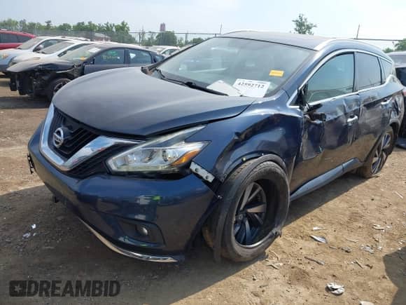 2018 Nissan Murano SV with VIN 5N1AZ2MH0JN154004, listed as a IAAI auction lot 42592712 with 148,898 mi miles and . Bid and sale history available at DreamBid. Image 2.