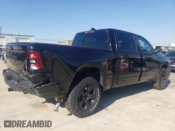 2025 Ram 1500 Warlock with VIN 1C6SRFGP6SN613760, listed as a Copart auction lot 87483584 with 116 mi miles and Salvage title. Bid and sale history available at DreamBid. Image 3.