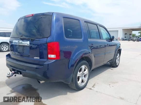 2013 Honda Pilot EX-L with VIN 5FNYF4H65DB025730, listed as a IAAI auction lot 42958483 with 223,631 mi miles and . Bid and sale history available at DreamBid. Image 4.