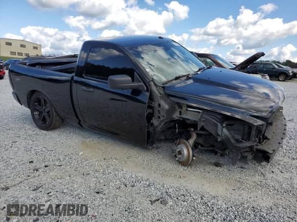 2014 Ram 1500 Tradesman with VIN 3C6JR6AT0EG331273, listed as a Copart auction lot 73250144 with 178,063 mi miles and Salvage title. Bid and sale history available at DreamBid. Image 4.