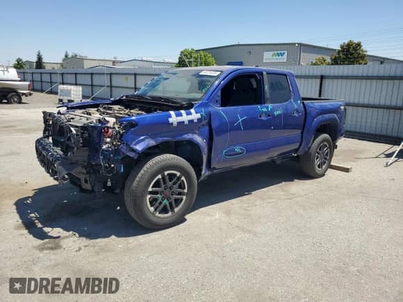 2024 Toyota Tacoma SR5 with VIN 3TMKB5FN4RM003206, listed as a Copart auction lot 64324035 with 8,012 mi miles and Salvage title. Bid and sale history available at DreamBid. Image 1.