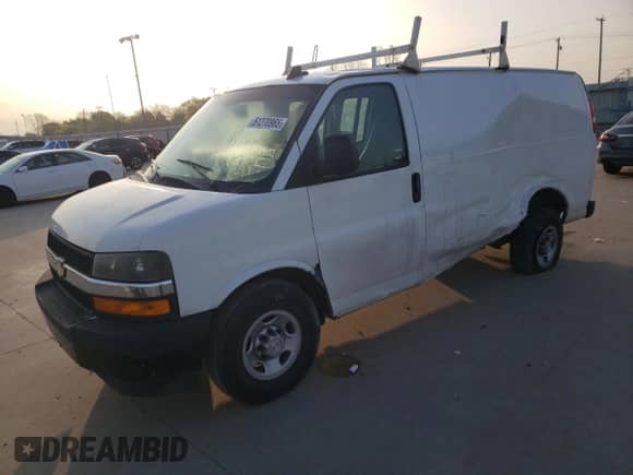 2018 Chevrolet Express Cargo с VIN 1GCWGAFG2J1202902, выставлен на аукционе Copart как лот 51270965 с пробегом Не указан миль и Списание • Salvage title. История ставок и продаж доступна на DreamBid. Изображение 1.