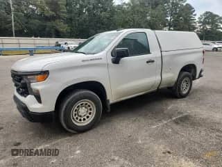 2023 Chevrolet Silverado 1500 Work Truck with VIN 3GCNAAEK3PG339750, listed as a Copart auction lot 82076155 with 106,696 mi miles and Clean title. Bid and sale history available at DreamBid. Image 1.