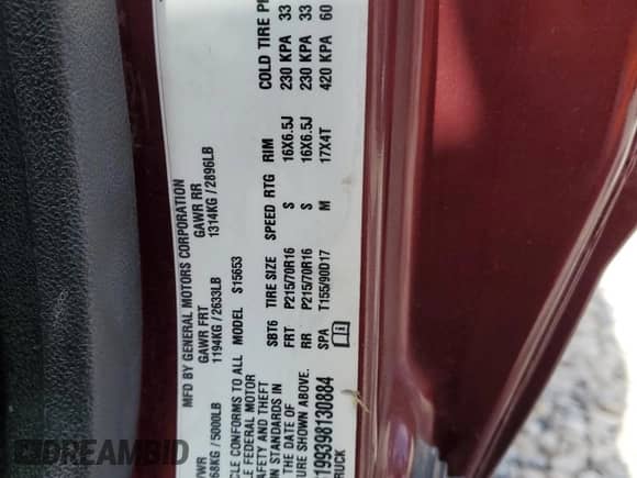 2009 Chevrolet Colorado Work Truck with VIN 1GCCS199398130884, listed as a Copart auction lot 57311775 with 156,457 mi miles and Salvage title. Bid and sale history available at DreamBid. Image 13.