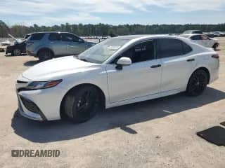 2021 Toyota Camry XSE with VIN 4T1K61AK7MU577289, listed as a Copart auction lot 70579775 with 49,345 mi miles and Salvage title. Bid and sale history available at DreamBid. Image 1.