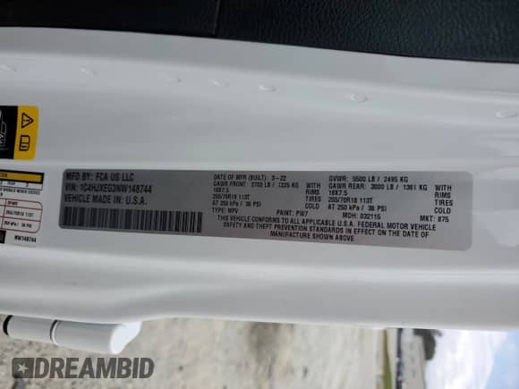 2022 Jeep Wrangler Unlimited Sahara Altitude with VIN 1C4HJXEG3NW148744, listed as a Copart auction lot 70289415 with 21,630 mi miles and Salvage title. Bid and sale history available at DreamBid. Image 13.