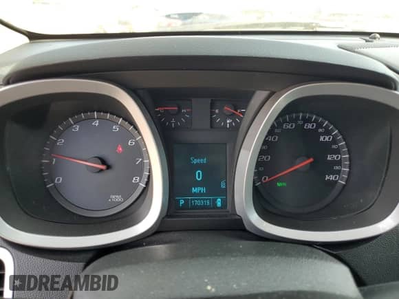 2011 Chevrolet Equinox 2LT with VIN 2CNFLNE53B6316422, listed as a Copart auction lot 80467985 with 170,319 mi miles and Salvage title. Bid and sale history available at DreamBid. Image 9.