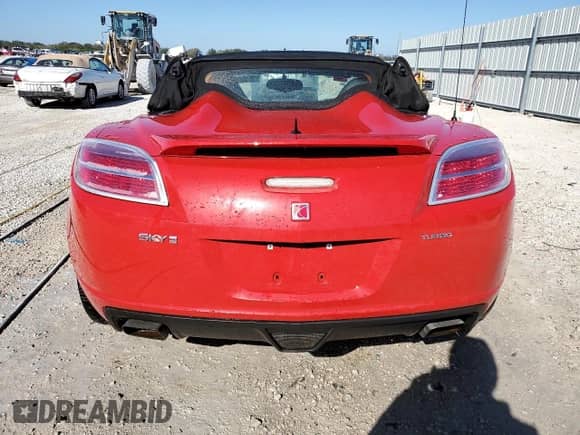 2007 Saturn Sky Red Line with VIN 1G8MG35X17Y139872, listed as a Copart auction lot 83978104 with Not provided miles and Non repairable. Bid and sale history available at DreamBid. Image 6.