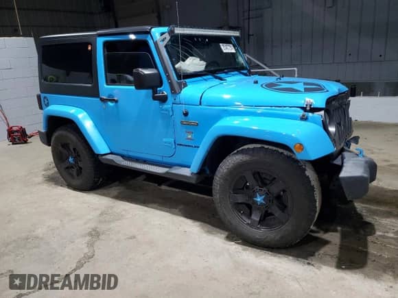 2017 Jeep Wrangler Willys Wheeler with VIN 1C4AJWAG3HL584372, listed as a Copart auction lot 85467294 with Not provided miles and Salvage title. Bid and sale history available at DreamBid. Image 4.