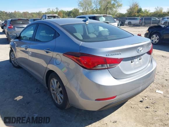 2016 Hyundai Elantra SE with VIN 5NPDH4AE6GH771362, listed as a IAAI auction lot 43336442 with 43,575 mi miles and . Bid and sale history available at DreamBid. Image 3.