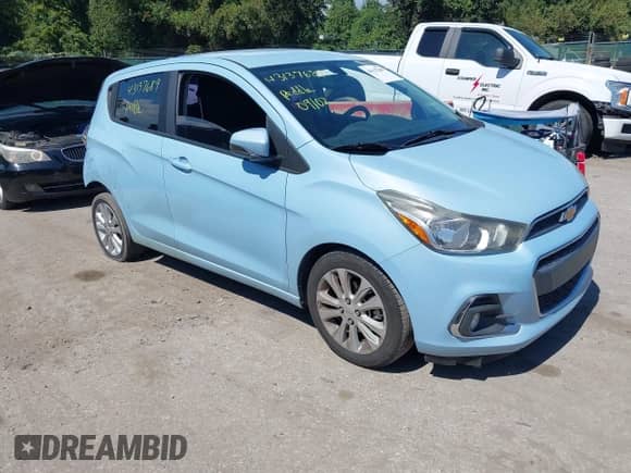 2016 Chevrolet Spark LT with VIN KL8CD6SA6GC561699, listed as a IAAI auction lot 43137689 with 117,238 mi miles and . Bid and sale history available at DreamBid. Image 1.