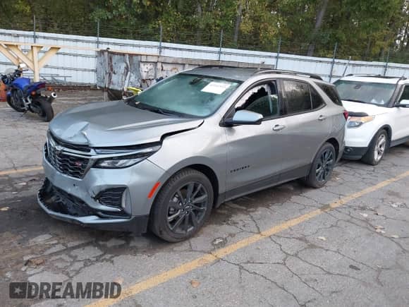 2023 Chevrolet Equinox RS с VIN 3GNAXMEG6PS133336, выставлен на аукционе IAAI как лот 43241933 с пробегом 45 551 миль миль и . История ставок и продаж доступна на DreamBid. Изображение 2.