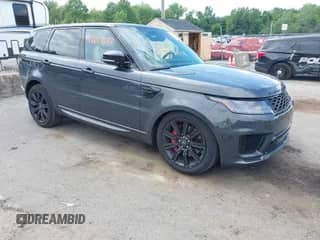 2022 Land Rover Range Rover Sport HST with VIN SALWS2RUXNA205731, listed as a IAAI auction lot 42613333 with 32,845 mi miles and . Bid and sale history available at DreamBid. Image 1.