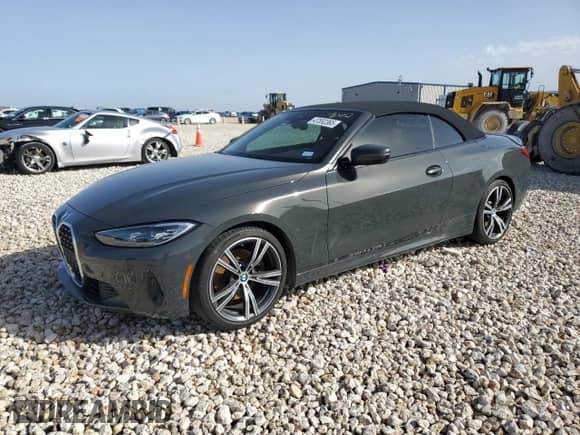 2023 BMW 4 Series 430i z VIN WBA23AT03PCL45532, wystawiony jako Copart lot #47592365 z przebiegiem 16 346 mil mil oraz Szkoda całkowita • Salvage title. Historia ofert i sprzedaży dostępna na DreamBid. Obrazek 1.