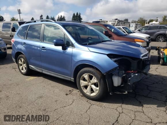 2015 Subaru Forester Premium z VIN JF2SJADCXFH584659, wystawiony jako Copart lot #85191045 z przebiegiem 81 778 mil mil oraz Szkoda całkowita • Salvage title. Historia ofert i sprzedaży dostępna na DreamBid. Obrazek 4.