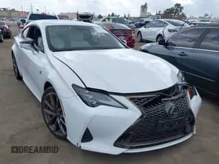 2019 Lexus RC 350 with VIN JTHHZ5BC5K5021718, listed as a IAAI auction lot 43431717 with 28,593 mi miles and . Bid and sale history available at DreamBid. Image 1.