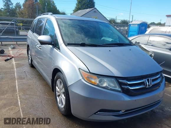 2016 Honda Odyssey EX with VIN 5FNRL5H45GB122495, listed as a IAAI auction lot 43413804 with 185,557 mi miles and . Bid and sale history available at DreamBid. Image 1.