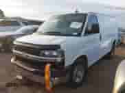 2021 Chevrolet Express Cargo with VIN 1GCWGAFP4M1202646, listed as a IAAI auction lot 43239588 with 43,309 mi miles and . Bid and sale history available at DreamBid. Image 17.