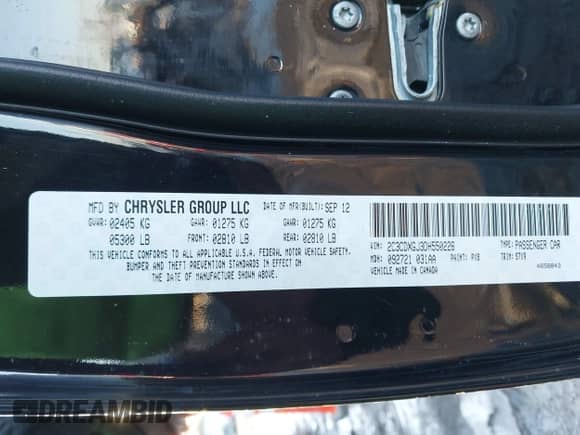 2013 Dodge Charger SRT-8 Super Bee z VIN 2C3CDXGJ3DH550226, wystawiony jako IAAI lot #41448798 z przebiegiem 97 843 mil mil oraz . Historia ofert i sprzedaży dostępna na DreamBid. Obrazek 9.