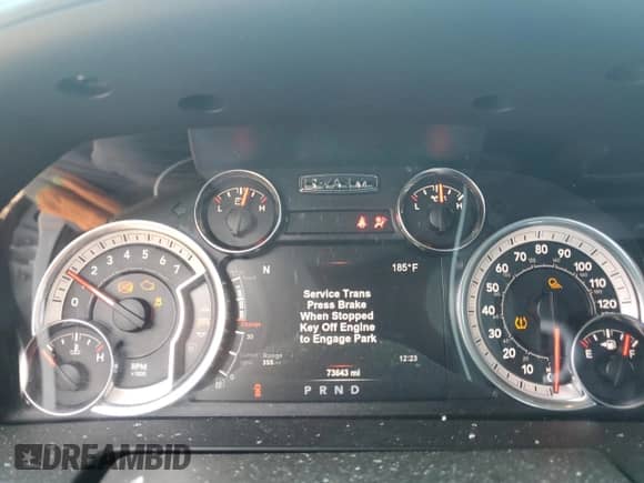 2018 Ram 1500 Sport with VIN 1C6RR7UT9JS170283, listed as a Copart auction lot 57828685 with 73,643 mi miles and Salvage title. Bid and sale history available at DreamBid. Image 9.