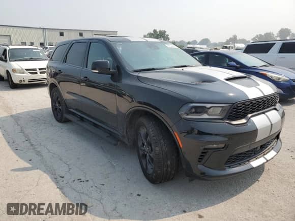 2021 Dodge Durango R/T with VIN 1C4SDJCT2MC634438, listed as a Copart auction lot 67234945 with 66,623 mi miles and Salvage title. Bid and sale history available at DreamBid. Image 4.