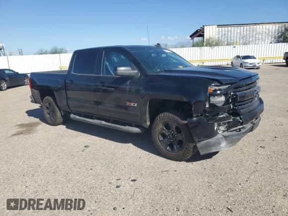 2017 Chevrolet Silverado 1500 LTZ with VIN 3GCUKSEC2HG150273, listed as a Copart auction lot 82472785 with 132,100 mi miles and Salvage title. Bid and sale history available at DreamBid. Image 4.