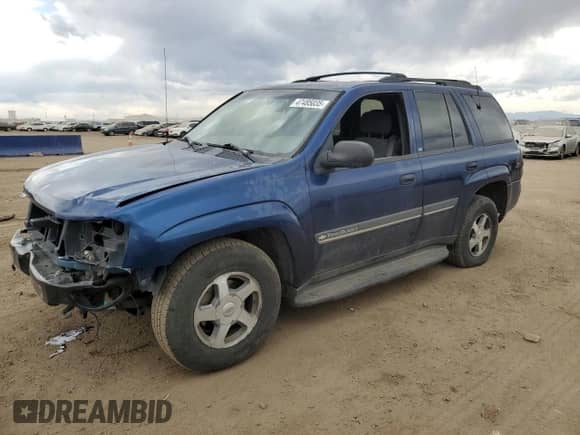 2002 Chevrolet TrailBlazer LS with VIN 1GNDT13S022242068, listed as a Copart auction lot 47485035 with 217,407 mi miles and Salvage title. Bid and sale history available at DreamBid. Image 1.