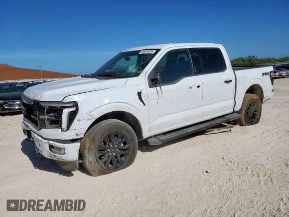 2024 Ford F-150 Lariat с VIN 1FTFW5L58RFC02785, выставлен на аукционе Copart как лот 68926285 с пробегом 22 422 миль миль и Чистый • Clean title. История ставок и продаж доступна на DreamBid. Изображение 1.