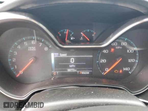 2014 Chevrolet Impala LT with VIN 1G1125S34EU170843, listed as a Copart auction lot 82053455 with 98,773 mi miles and Salvage title. Bid and sale history available at DreamBid. Image 9.