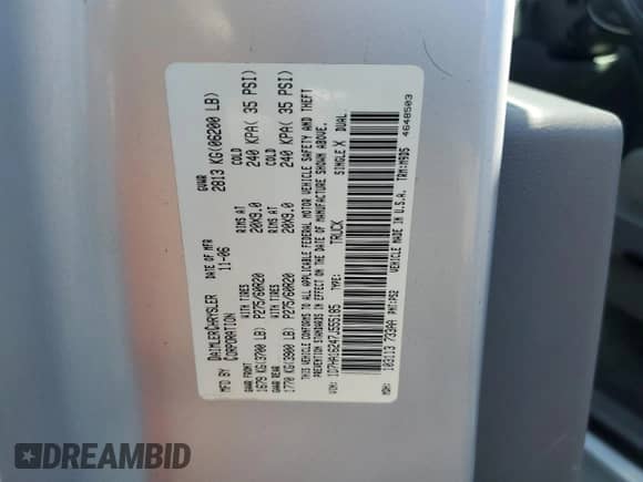 2007 Dodge 1500 SLT z VIN 1D7HA16247J555185, wystawiony jako Copart lot #47497925 z przebiegiem 92 778 mil mil oraz Szkoda całkowita • Salvage title. Historia ofert i sprzedaży dostępna na DreamBid. Obrazek 12.