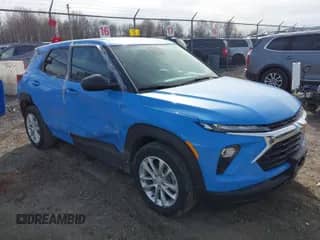 2024 Chevrolet TrailBlazer LS with VIN KL79MMS22RB060118, listed as a IAAI auction lot 41601370 with 23,932 mi miles and . Bid and sale history available at DreamBid. Image 1.