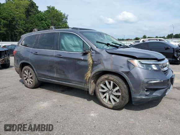 2019 Honda Pilot EX-L z VIN 5FNYF5H58KB031645, wystawiony jako Copart lot #69818455 z przebiegiem 95 819 mil mil oraz Szkoda całkowita • Salvage title. Historia ofert i sprzedaży dostępna na DreamBid. Obrazek 4.