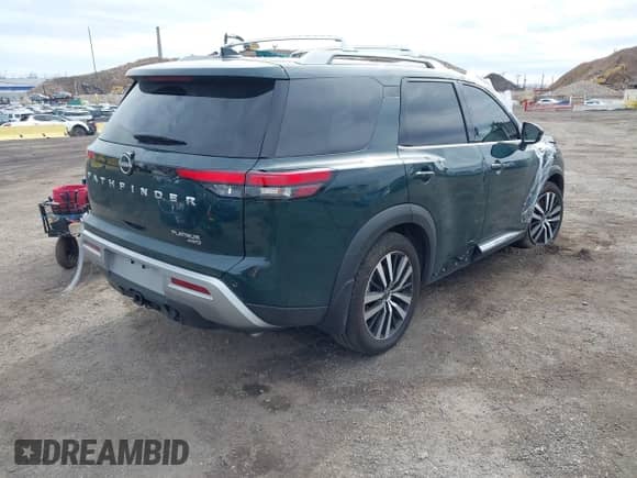 2024 Nissan Pathfinder Platinum с VIN 5N1DR3DJ7RC299781, выставлен на аукционе IAAI как лот 41951795 с пробегом 6 483 миль миль и . История ставок и продаж доступна на DreamBid. Изображение 4.