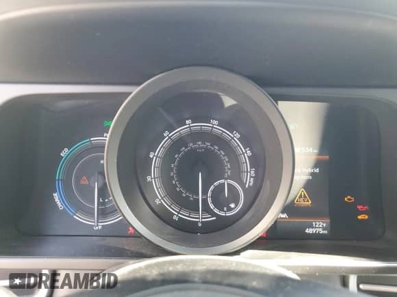 2021 Hyundai Elantra Blue with VIN KMHLM4AJ8MU006056, listed as a Copart auction lot 63070975 with 48,975 mi miles and Salvage title. Bid and sale history available at DreamBid. Image 9.