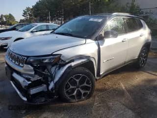 2025 Jeep Compass Limited с VIN 3C4NJDCN3ST619683, выставлен на аукционе Copart как лот 80148515 с пробегом 1 364 миль миль и Списание • Salvage title. История ставок и продаж доступна на DreamBid. Изображение 1.