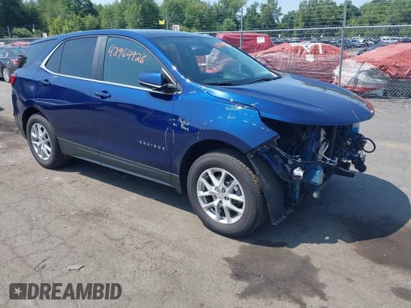 2022 Chevrolet Equinox LT с VIN 3GNAXUEV1NL293727, выставлен на аукционе IAAI как лот 42964926 с пробегом 73 035 миль миль и . История ставок и продаж доступна на DreamBid. Изображение 1.
