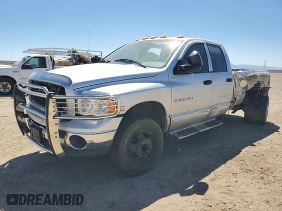 2004 Dodge 3500 SLT with VIN 3D7MU48614G158487, listed as a Copart auction lot 69199324 with 122,891 mi miles and Salvage title. Bid and sale history available at DreamBid. Image 1.