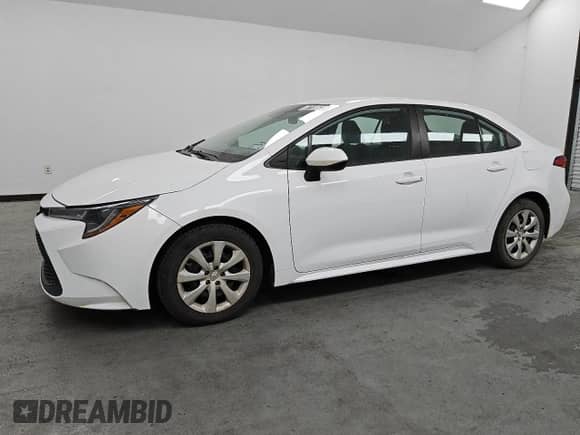 2021 Toyota Corolla LE with VIN 5YFEPMAE8MP195585, listed as a Copart auction lot 87119625 with 85,694 mi miles and Clean title. Bid and sale history available at DreamBid. Image 1.