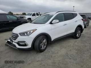2017 Hyundai Santa Fe 2.4L z VIN 5NMZU3LB7HH050822, wystawiony jako Copart lot #81871005 z przebiegiem 101 559 mil mil oraz Szkoda całkowita • Salvage title. Historia ofert i sprzedaży dostępna na DreamBid. Obrazek 1.