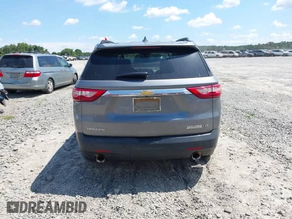 2019 Chevrolet Traverse LT with VIN 1GNERHKW7KJ222566, listed as a IAAI auction lot 42740088 with 112,095 mi miles and . Bid and sale history available at DreamBid. Image 16.