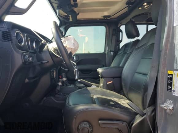 2021 Jeep Wrangler Unlimited Sahara with VIN 1C4HJXEG8MW866532, listed as a Copart auction lot 63156915 with 28,239 mi miles and Salvage title. Bid and sale history available at DreamBid. Image 7.