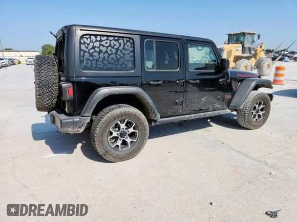 2021 Jeep Wrangler Unlimited Rubicon with VIN 1C4HJXFN6MW516183, listed as a Copart auction lot 68026615 with 66,726 mi miles and Salvage title. Bid and sale history available at DreamBid. Image 3.