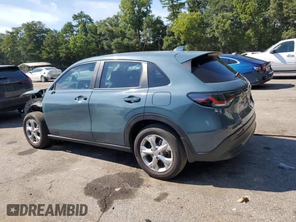 2025 Honda HR-V LX with VIN 3CZRZ1H31SM737588, listed as a Copart auction lot 69590765 with 9,465 mi miles and Salvage title. Bid and sale history available at DreamBid. Image 2.