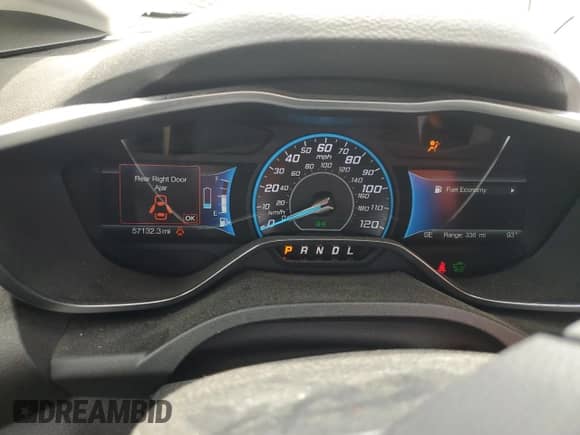 2017 Ford C-Max SE with VIN 1FADP5AU5HL106911, listed as a Copart auction lot 69368495 with 57,132 mi miles and Salvage title. Bid and sale history available at DreamBid. Image 9.