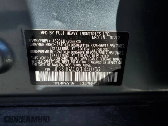 2012 Subaru Forester XT Premium z VIN JF2SHGACXCH440706, wystawiony jako Copart lot #51019195 z przebiegiem 133 148 mil mil oraz Czysty tytuł • Clean title. Historia ofert i sprzedaży dostępna na DreamBid. Obrazek 12.