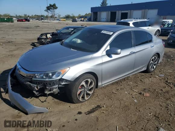 2017 Honda Accord EX-L with VIN 1HGCR2F93HA021551, listed as a Copart auction lot 84358095 with 121,558 mi miles and Clean title. Bid and sale history available at DreamBid. Image 1.