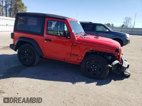 2022 Jeep Wrangler Willys Sport с VIN 1C4GJXAN8NW246054, выставлен на аукционе Copart как лот 43155835 с пробегом 31 384 миль миль и Списание • Salvage title. История ставок и продаж доступна на DreamBid. Изображение 4.