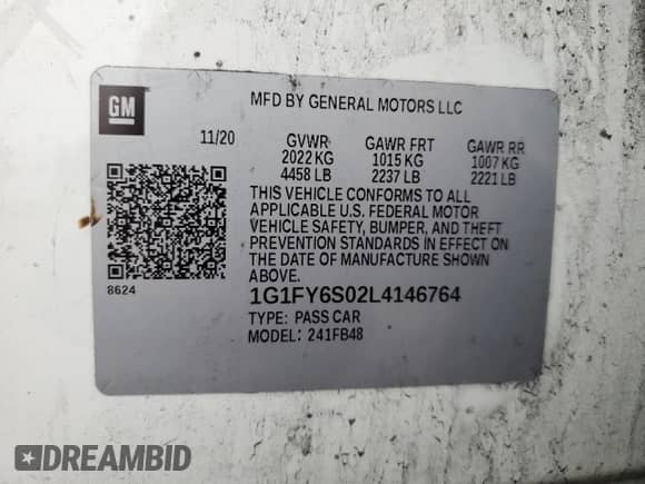 2020 Chevrolet Bolt EV LT z VIN 1G1FY6S02L4146764, wystawiony jako Copart lot #67841943 z przebiegiem 29 860 mil mil oraz . Historia ofert i sprzedaży dostępna na DreamBid. Obrazek 13.